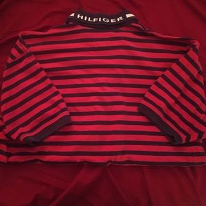 Vintage Striped Tommy Hilfiger Polo. Size L.
